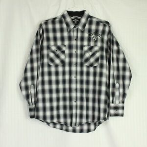 Large Jack Daniels Pearl snap long-sleeve buttonup